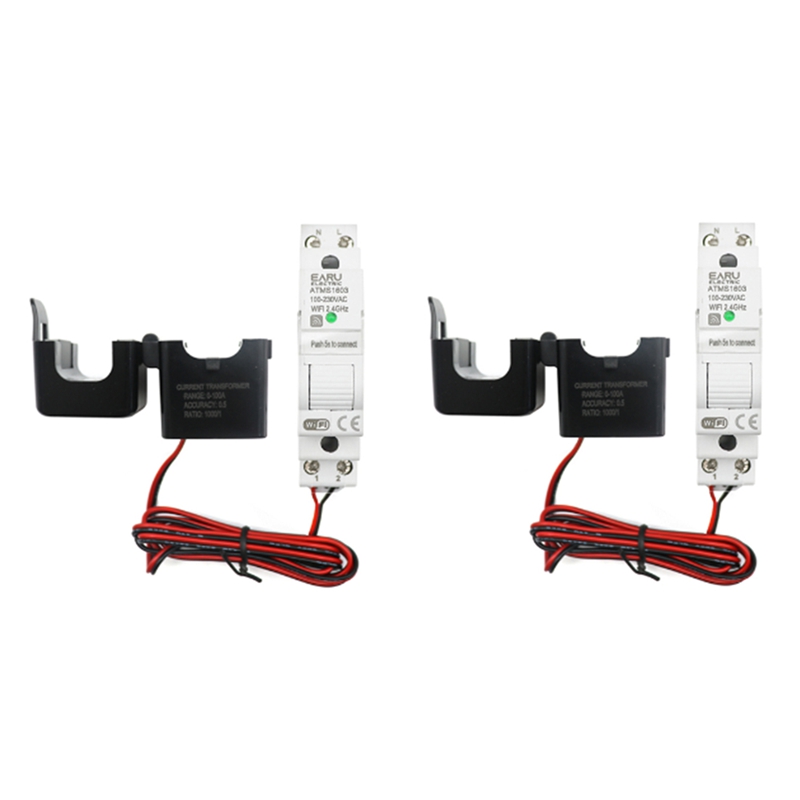 Energy Meter Din Rail Wifi - Tuya pengukur KWH listrik Wifi pintar,