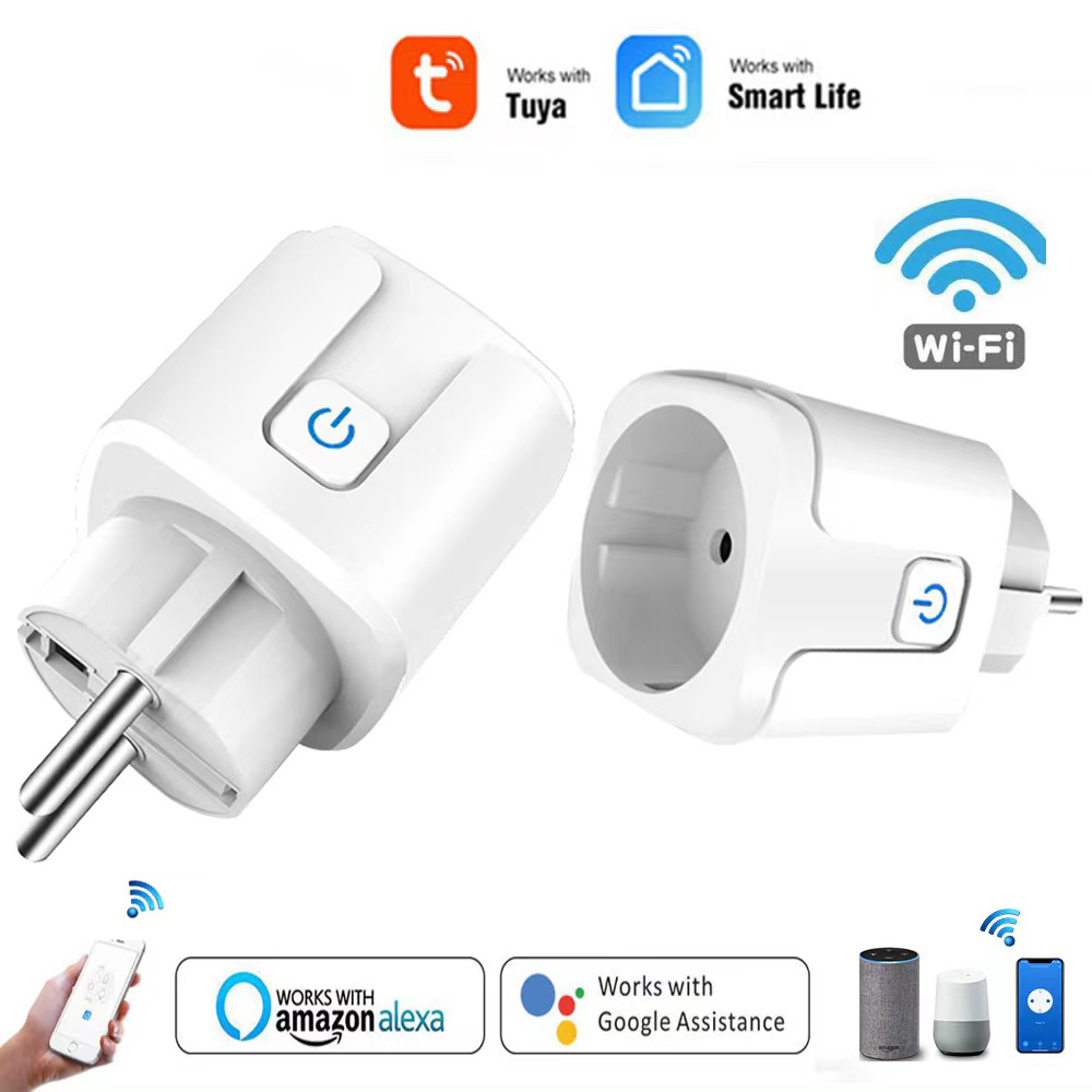 Smart Socket 16A Tuya App - Soket WiFi Smart Plug EU 16A/20A