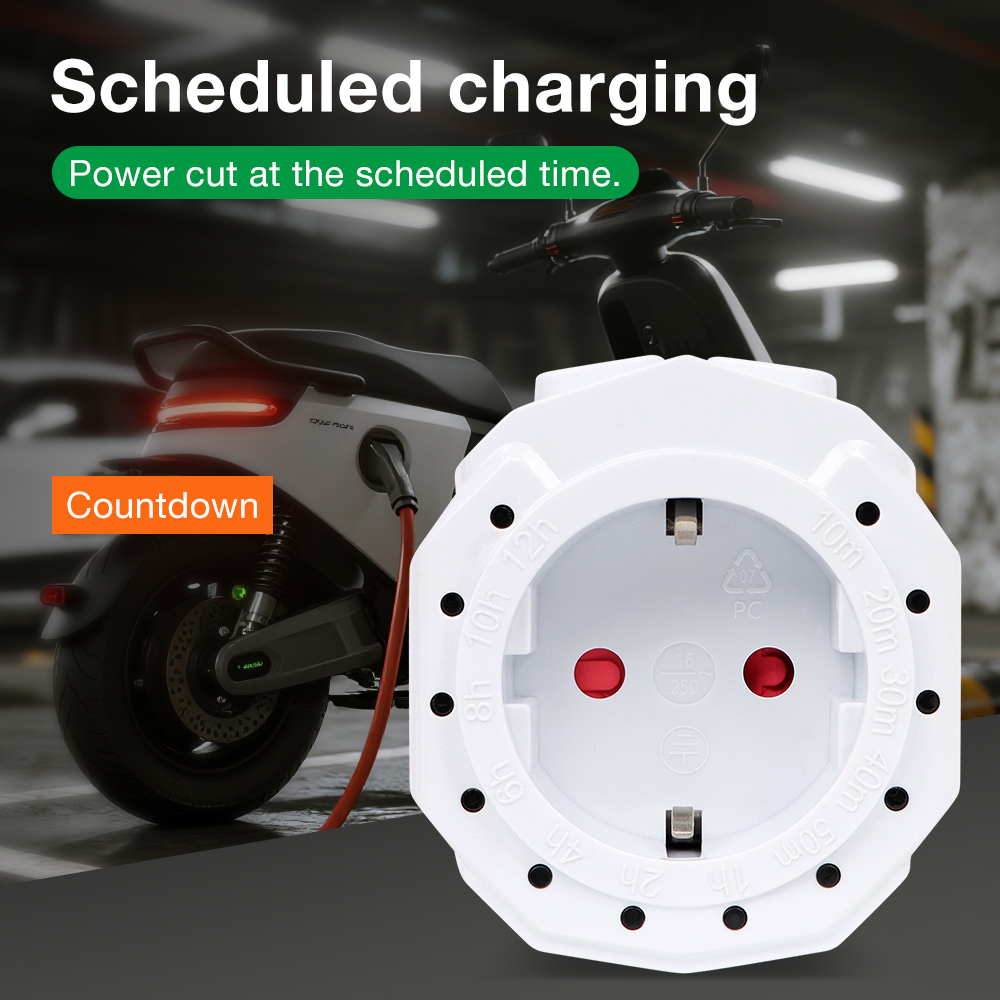 Smart Socket With Timer Countdown - Saklar Timer 24 Jam, Soket Timer