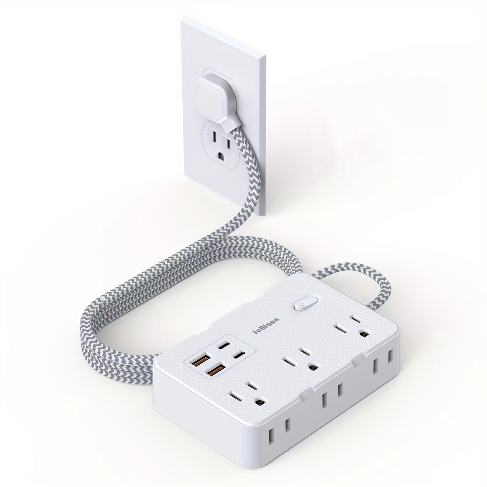Smart Power Strip 4 Outlet Usb - US Plug AC Outlet Strip daya