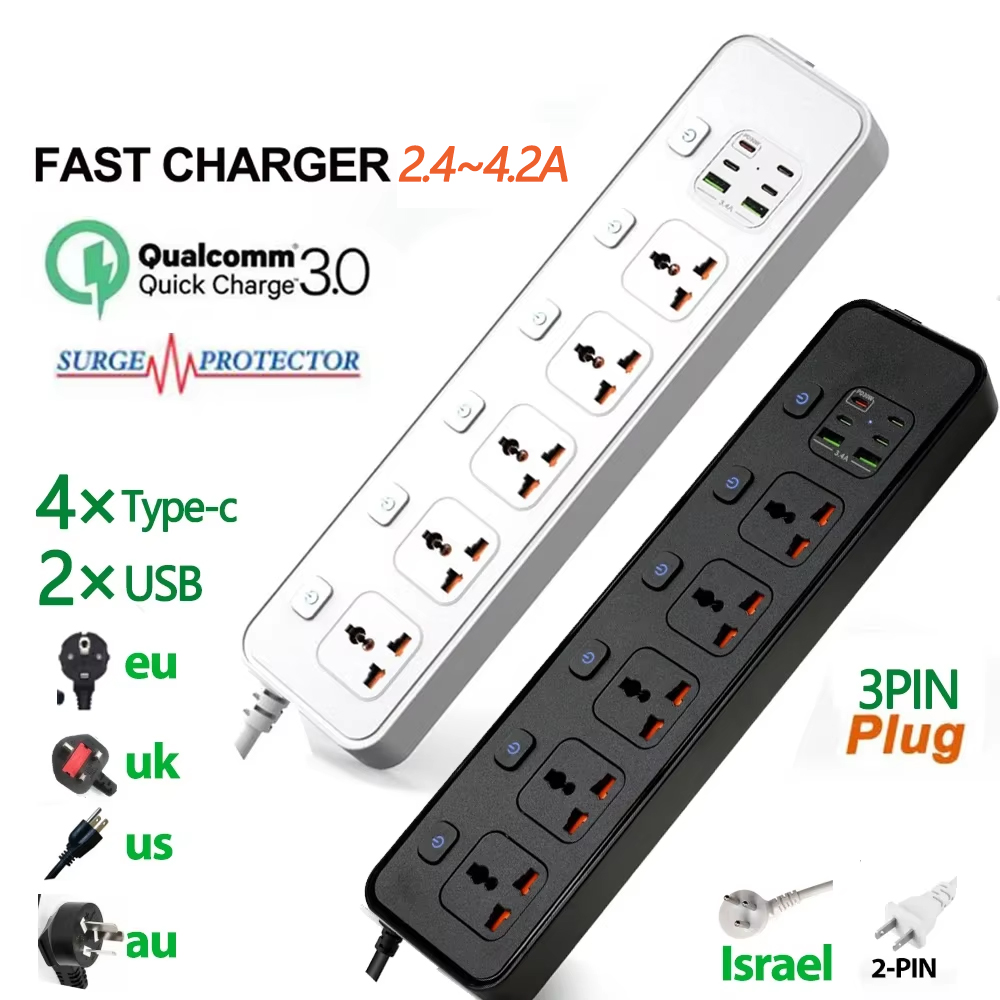Smart Plug Surge Protector - Stop Kontak Ekstensi Universal dengan Port