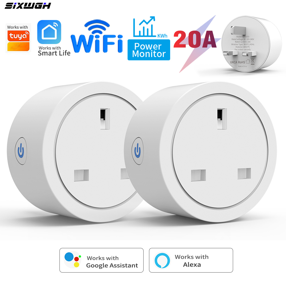 Smart Plug Energy Monitoring Wifi - Stop Kontak Pintar WiFi Tuya 20A