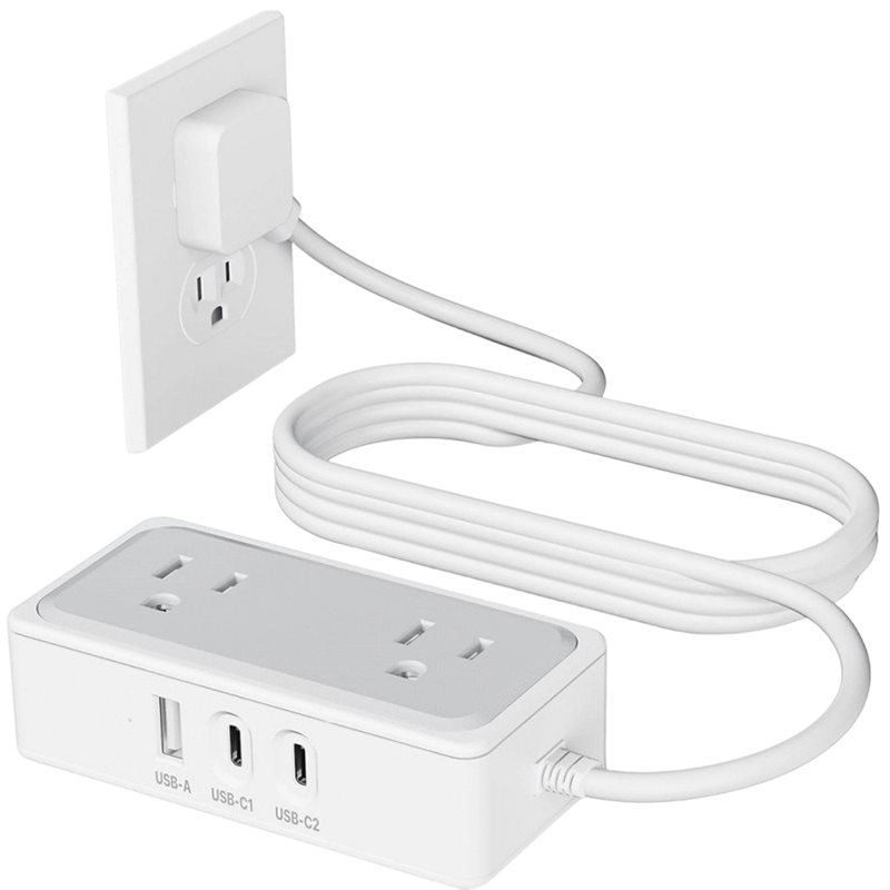Smart Plug Surge Protector - Stop Kontak Listrik US AB41-5-Outlet dengan