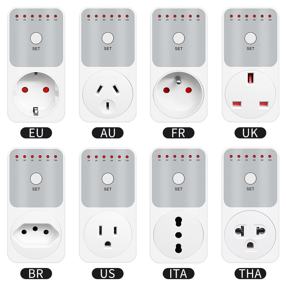 Smart Socket With Timer Countdown - Soket sakelar Timer 10 jam Wattmeter