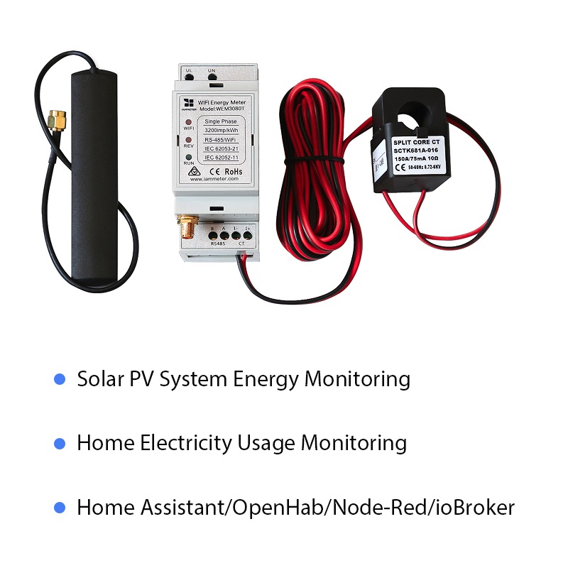 Energy Meter Din Rail Wifi - Meter Energi WiFi Fase Tunggal Dua