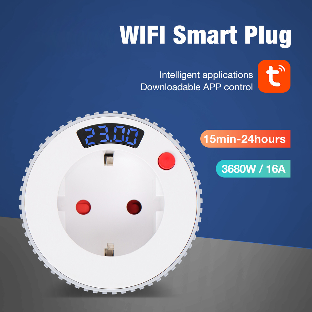 Smart Socket With Timer Countdown - Stop Kontak WiFi Smart Plug dengan