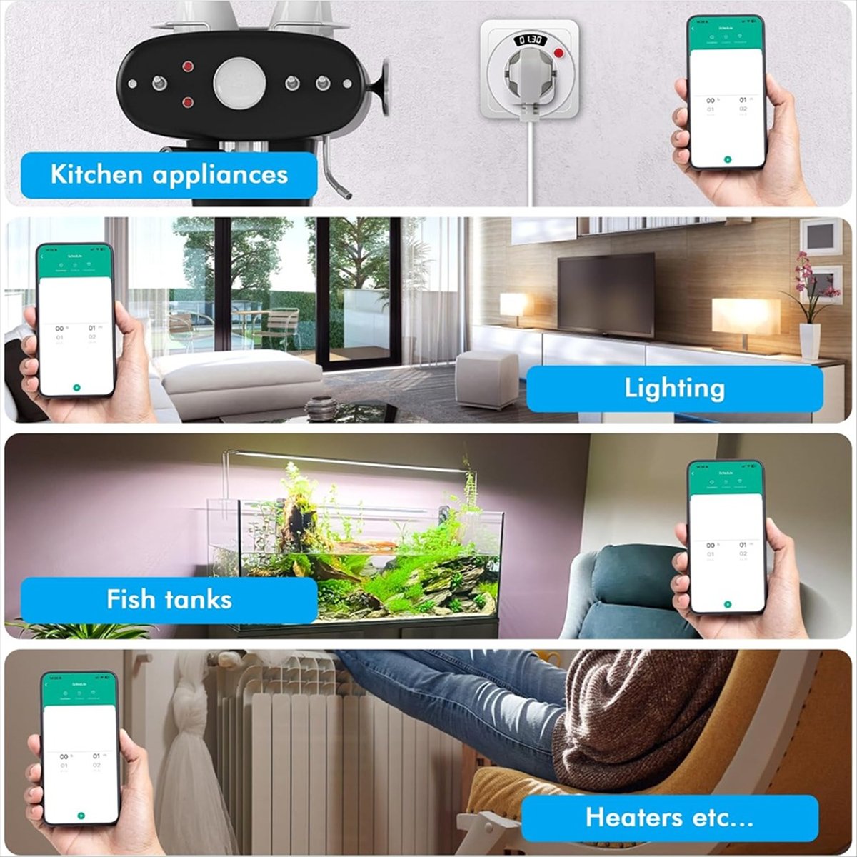 Smart Plug Surge Protector - A10R WiFi Smart Plug 16A Soket