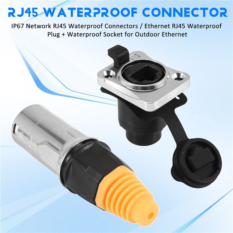 Smart Plug Outdoor Waterproof - Konektor Tahan Air Smart-IP67 Network RJ45