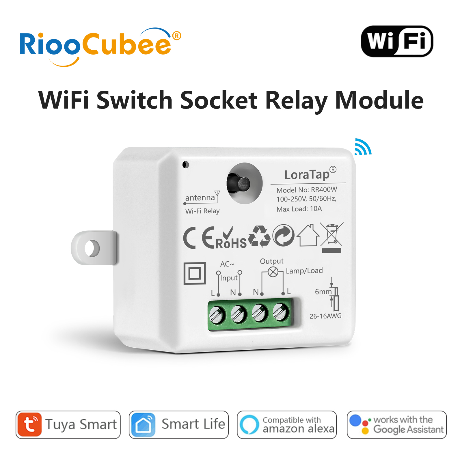 Smart Socket With Timer Countdown - Tuya Smart WiFi Socket 10A Sakelar