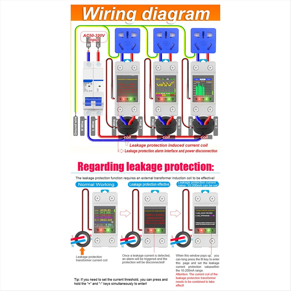 Energy Meter Din Rail Wifi - Meter Energi Cerdas Din Rail WiFi