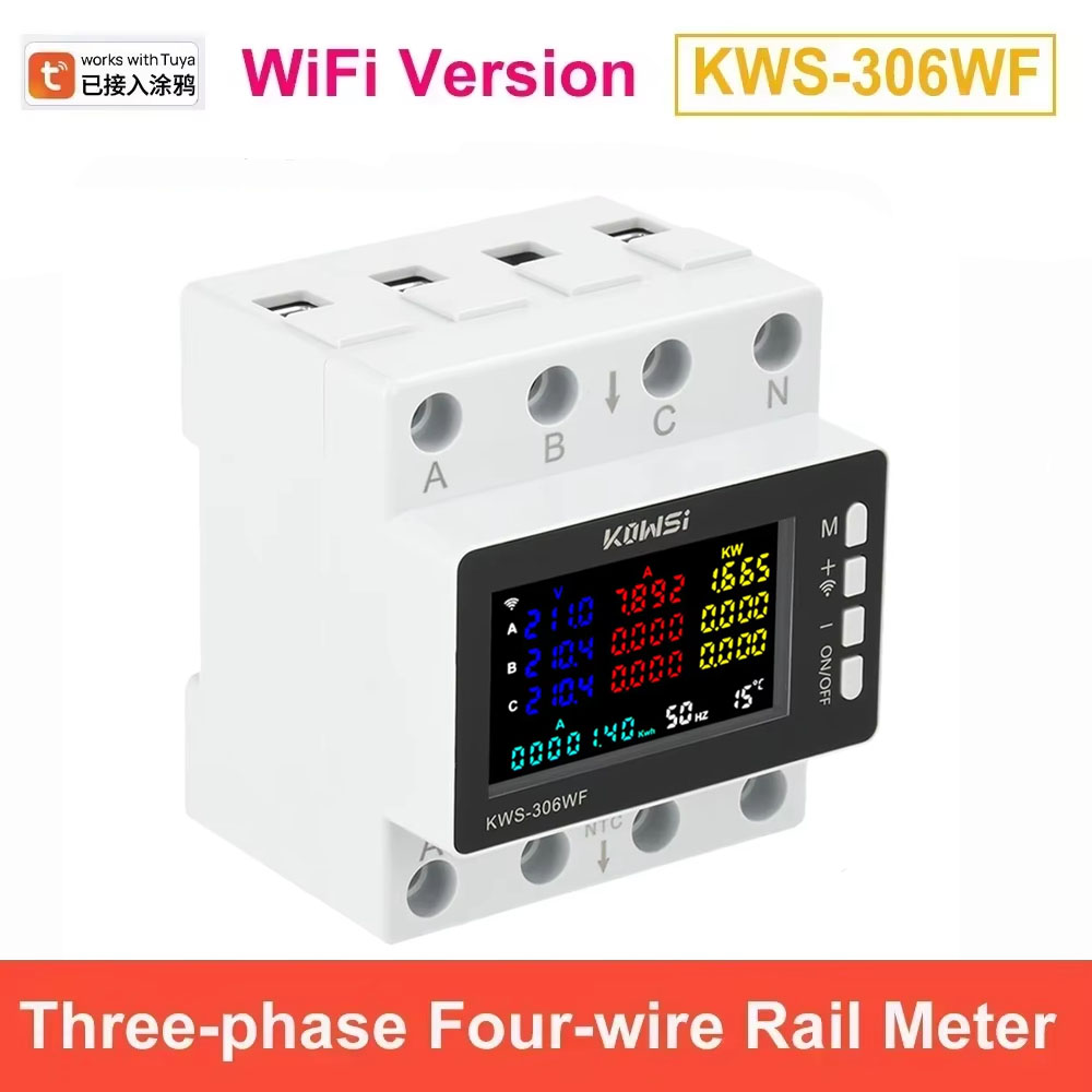 Pengukur Daya WiFi Tuya, Monit - Energy Meter Din Rail Wifi ulasan dan harga