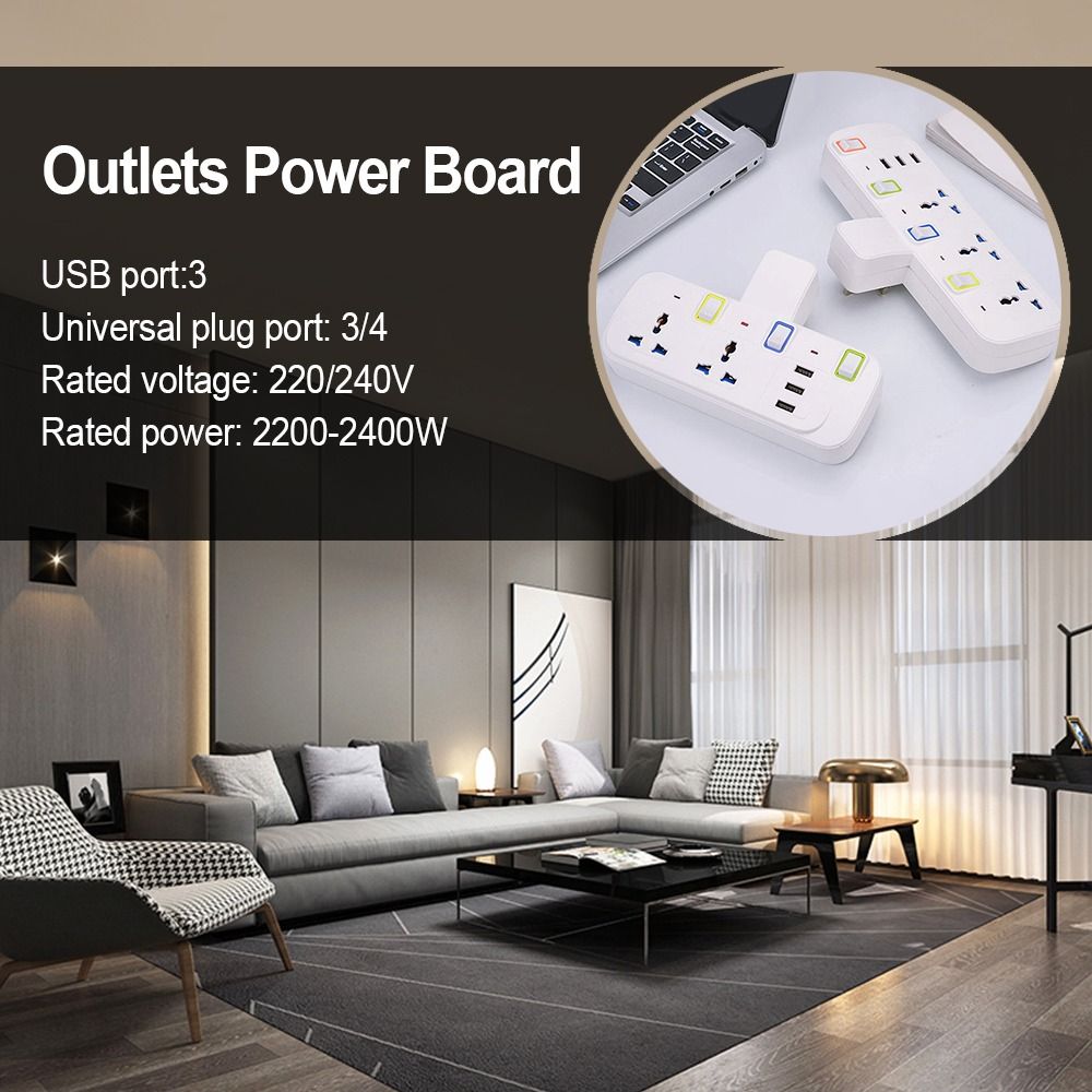 Power Strip adaptor USB pintar - Smart Power Strip 4 Outlet Usb ulasan dan harga