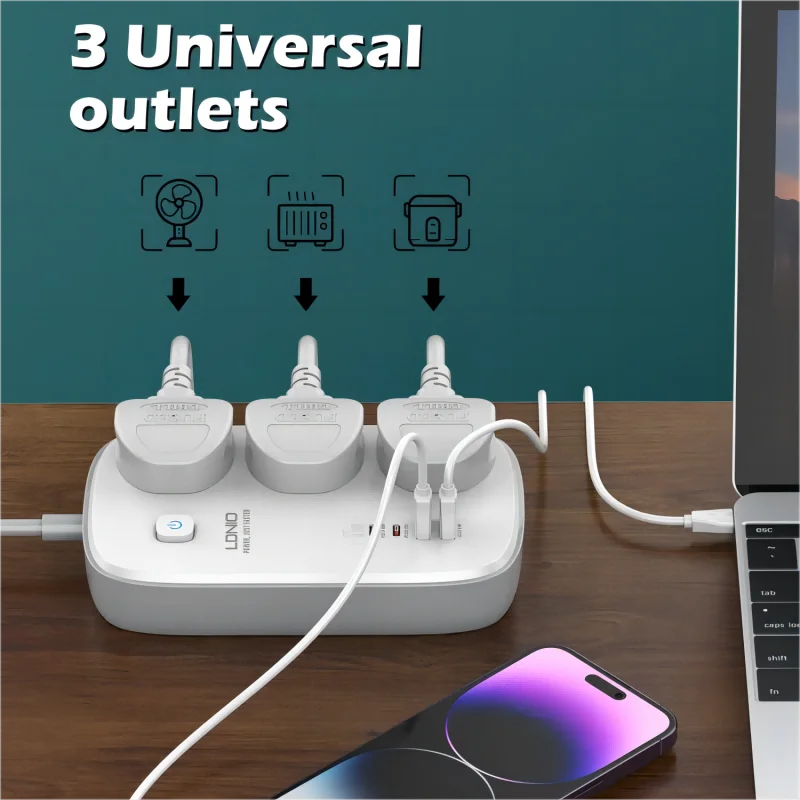LDNIO Stop Kontak Universal de - Smart Plug Surge Protector ulasan dan harga