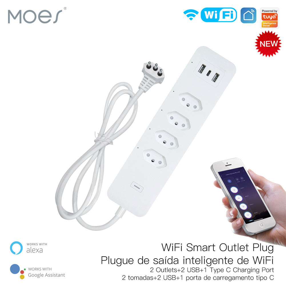 WiFi Brasil pelindung lonjakan - Smart Plug Surge Protector ulasan dan harga