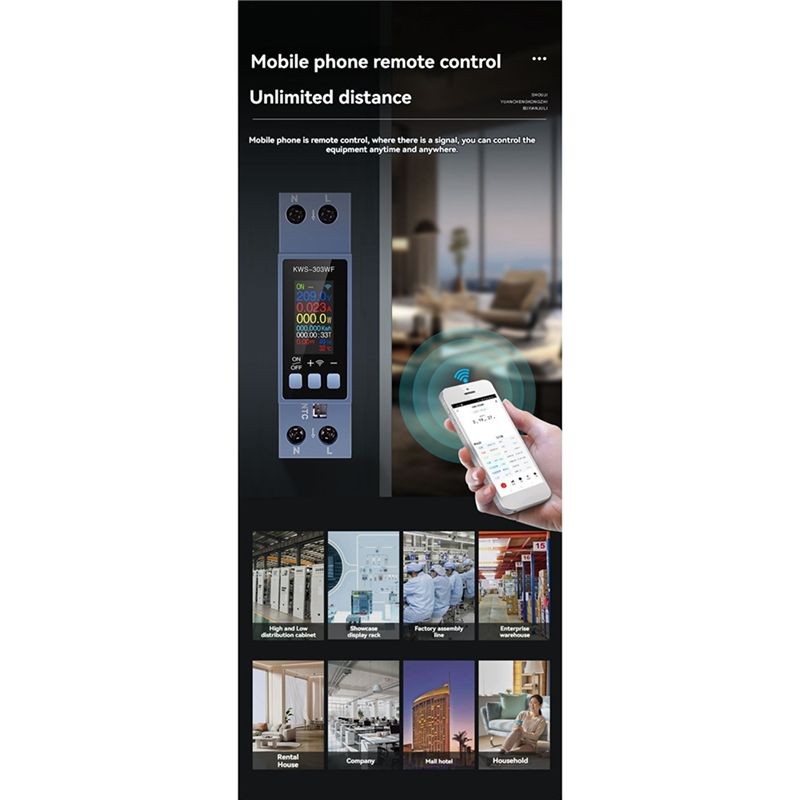 BHBD-5X TUYA WIFI Pengukur Ene - Energy Meter Din Rail Wifi ulasan dan harga