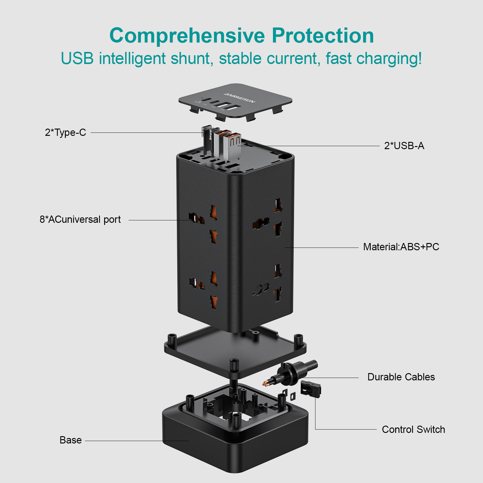 Stop Kontak Menara Colokan EU  - Smart Plug Surge Protector ulasan dan harga
