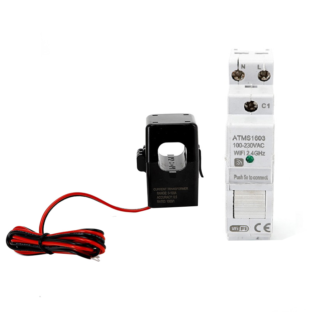 A72Z 1 PCS ATMS1603 Tuya Meter - Energy Meter Din Rail Wifi ulasan dan harga