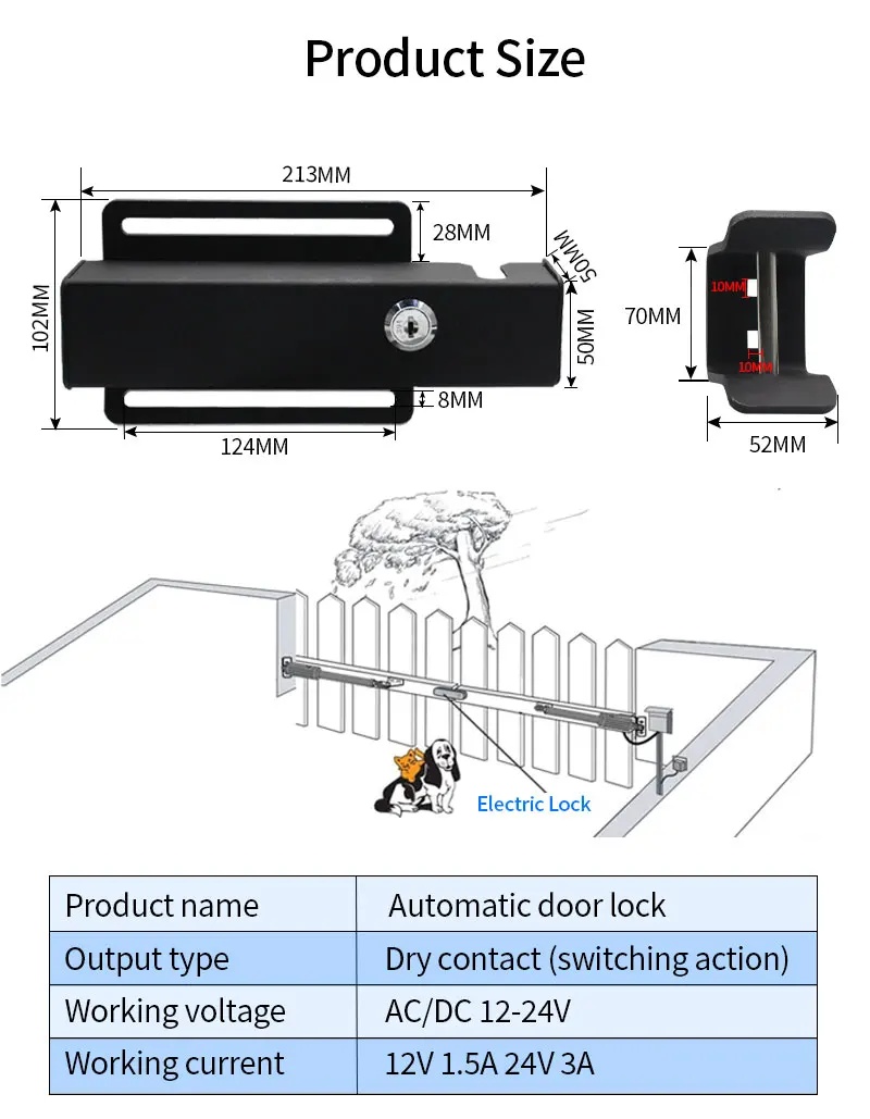 Kunci Gerbang Elektrik Otomati - Smart Plug Outdoor Waterproof ulasan dan harga