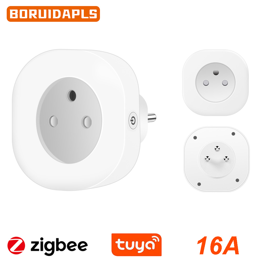 BORUIDAPLS Tuya Zigbee Smart S - Smart Plug Zigbee 16A ulasan dan harga