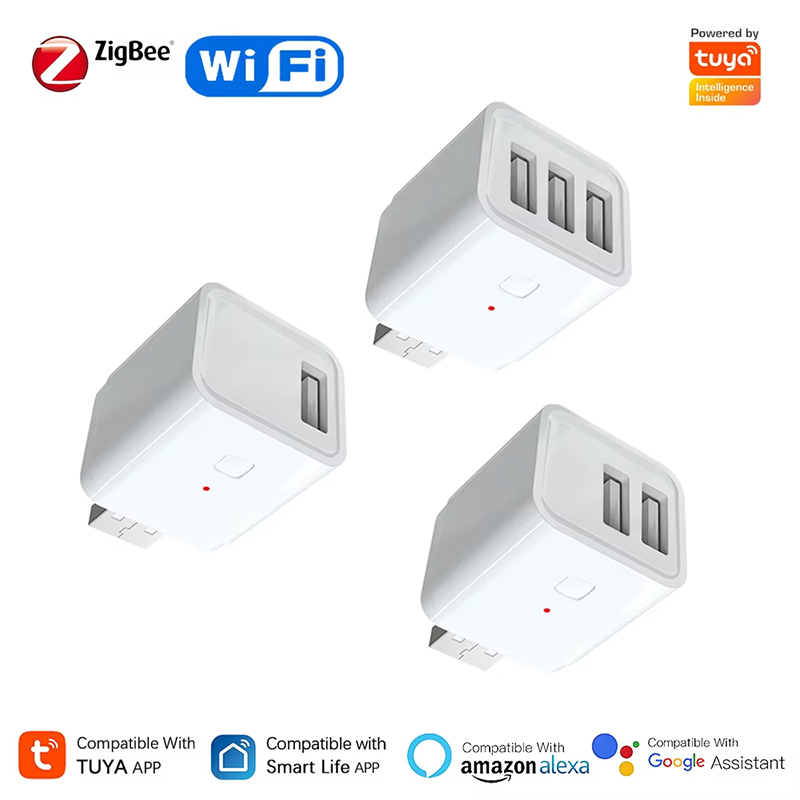 Tuya 1/2/3 Gang Smart USB Adap - Smart Plug Mini Alexa Google ulasan dan harga