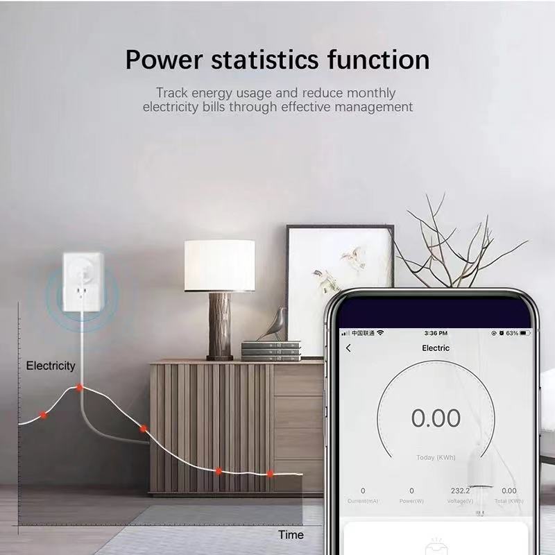 JSPTEC Smart Plug Zigbee Soket - Smart Plug Energy Monitoring Wifi ulasan dan harga