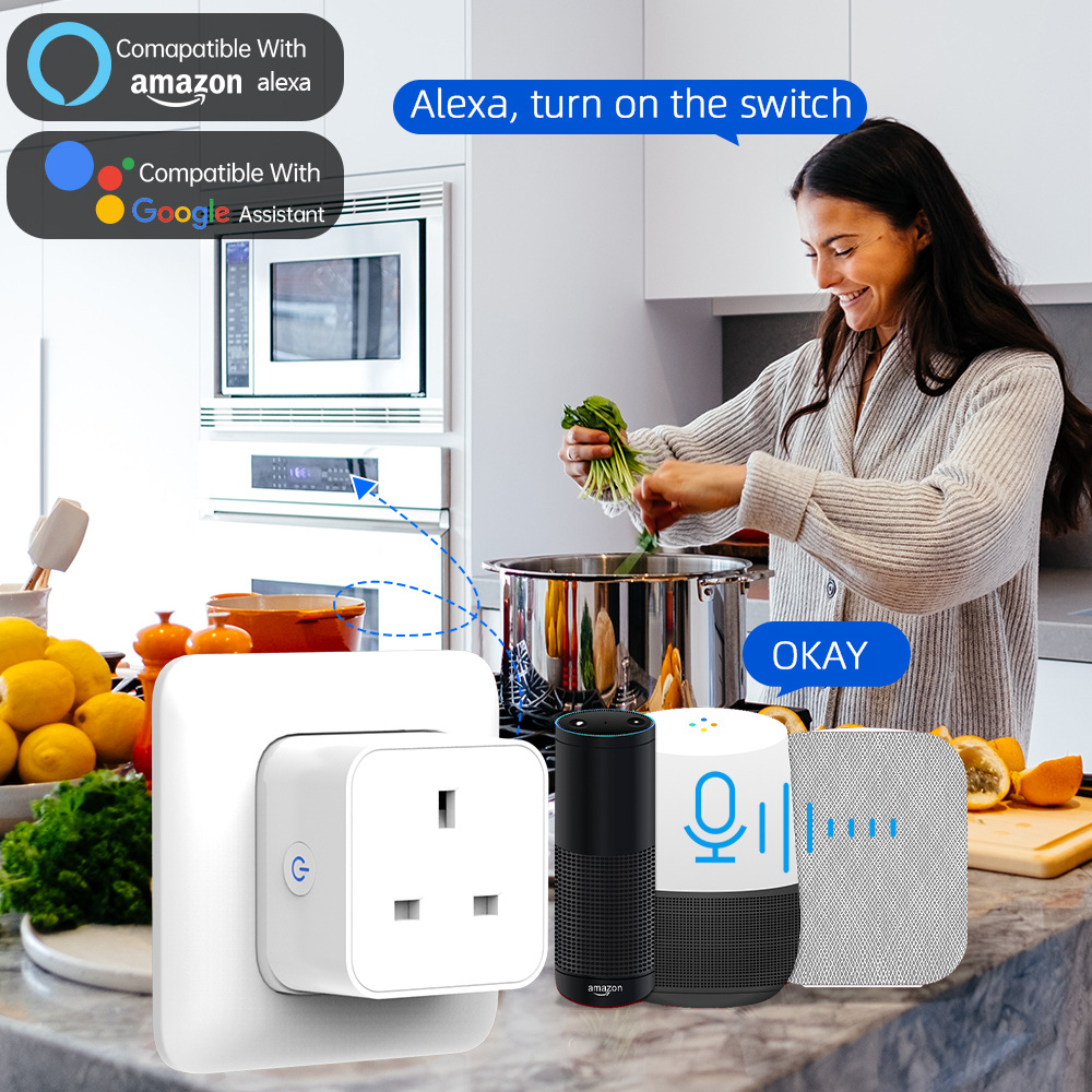 Tuya Smart Socket 16A/20A WiFi - Smart Plug Energy Monitoring Wifi ulasan dan harga