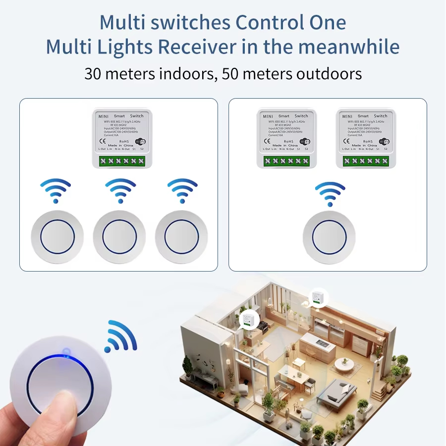 16A RF 433Mhz Nirkabel Tuya Wi - Smart Plug Mini Alexa Google ulasan dan harga