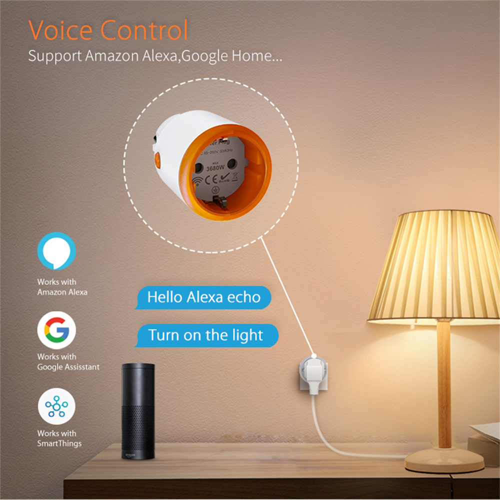 Stop Kontak Pintar Tuya Zigbee - Smart Socket 16A Tuya App ulasan dan harga