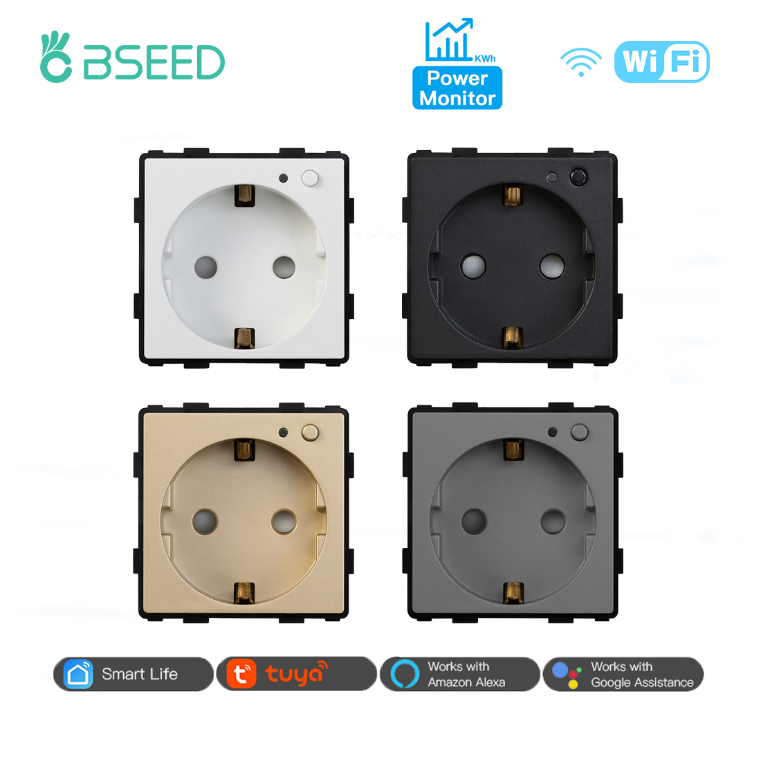 BSEED EU Stannard, soket listr - Smart Socket 16A Tuya App ulasan dan harga