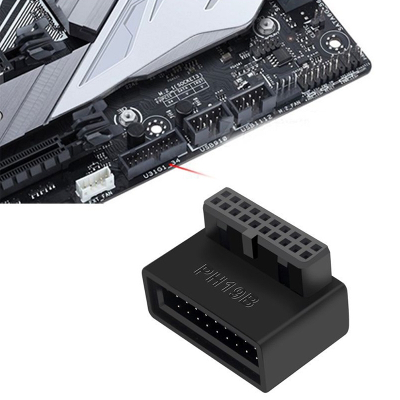 USB 3.0 19/20Pin Adaptor Ekste - Smart Plug Matter Thread ulasan dan harga
