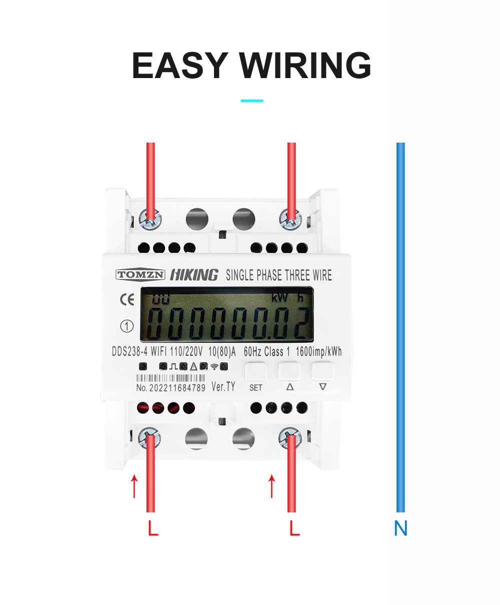 TOMZN 2 Fase 110V+110V 60Hz 80 - Energy Meter Din Rail Wifi ulasan dan harga