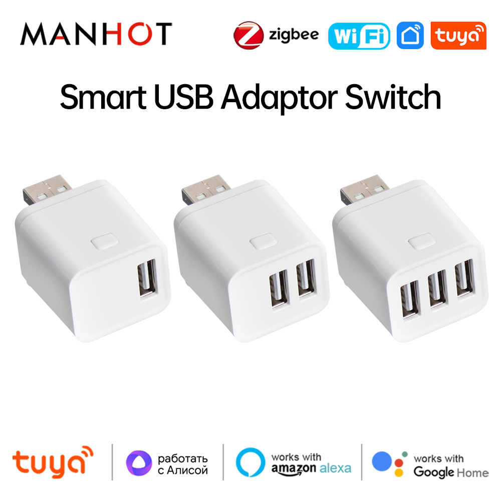 Zigbee Tuya saklar Adaptor USB - Smart Plug Mini Alexa Google ulasan dan harga