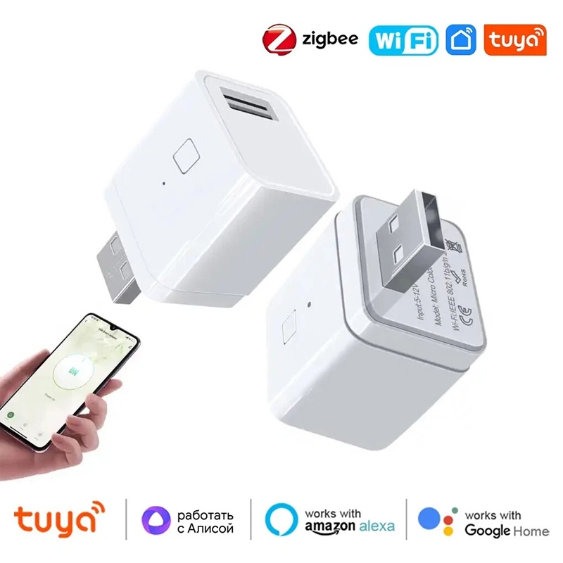 Adaptor WiFi Tuya Micro USB 5V - Smart Plug Mini Alexa Google ulasan dan harga