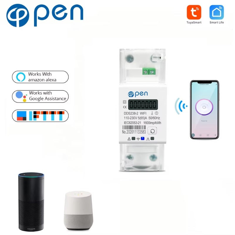 Pengukur Energi Cerdas WIFI Fa - Energy Meter Din Rail Wifi ulasan dan harga