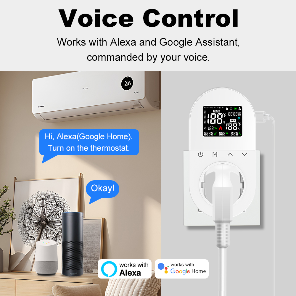 MANHOT 16A WiFi Smart Plug-in  - Smart Socket 16A Tuya App ulasan dan harga