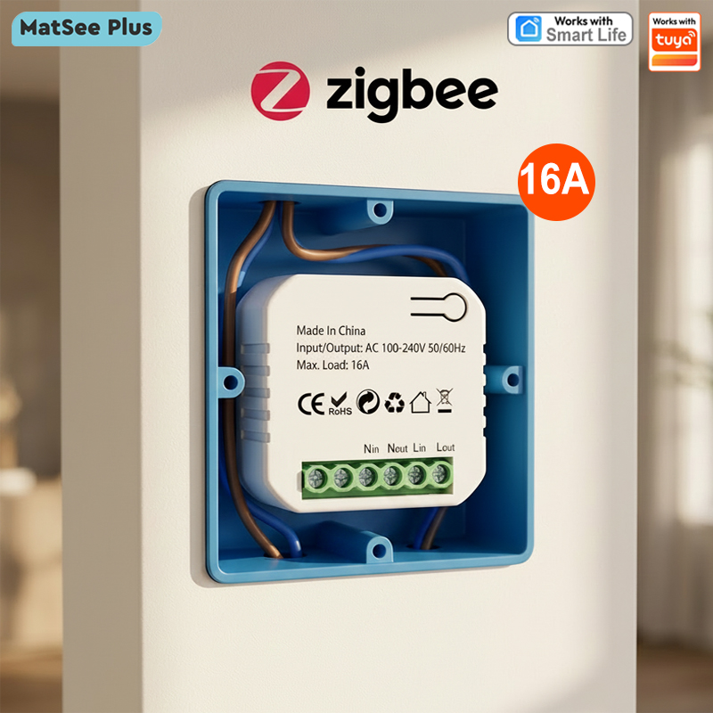 Modul Relay Sakelar ZigBee Sma - Smart Plug Zigbee 16A ulasan dan harga