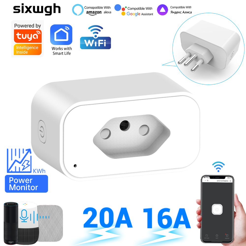 Tuya WiFi Smart Socket Brazil  - Smart Socket With Timer Countdown ulasan dan harga