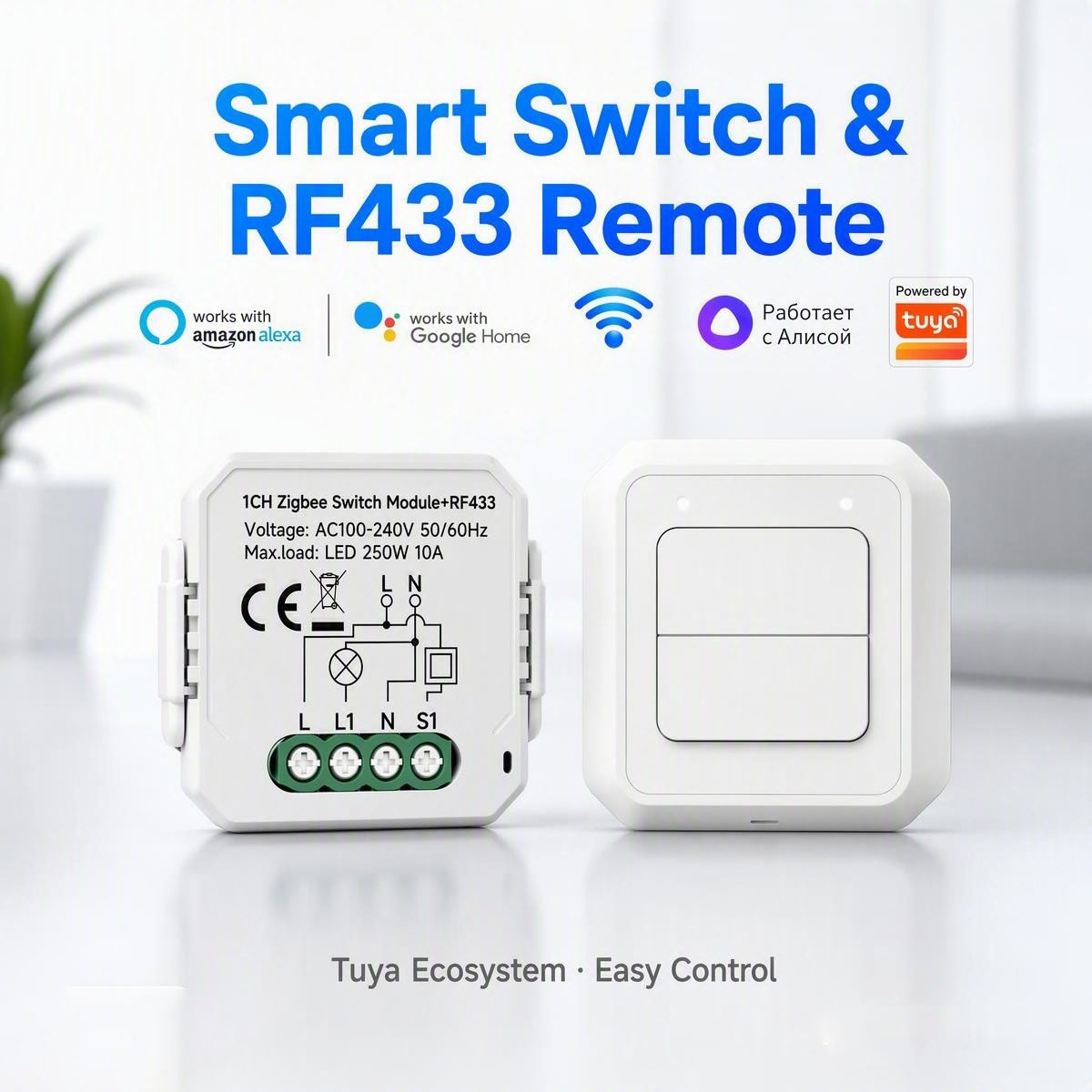 Modul Sakelar Zigbee Pintar Tu - Smart Plug Mini Alexa Google ulasan dan harga