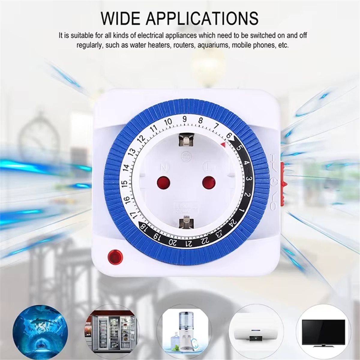 Saklar Timer 24 Jam EU, Steker - Smart Socket With Timer Countdown ulasan dan harga