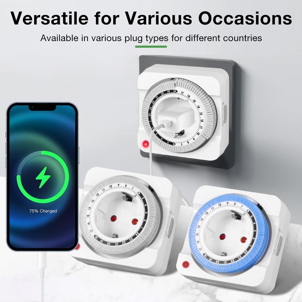 Sakelar Timer Mekanis 24 Jam d - Smart Socket With Timer Countdown ulasan dan harga